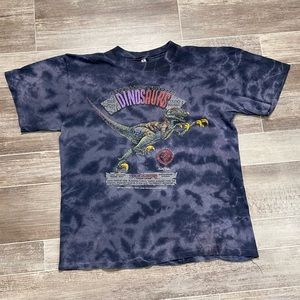 Vintage Prehistoric Dinosaurs 1993 T Shirt Tie Dye